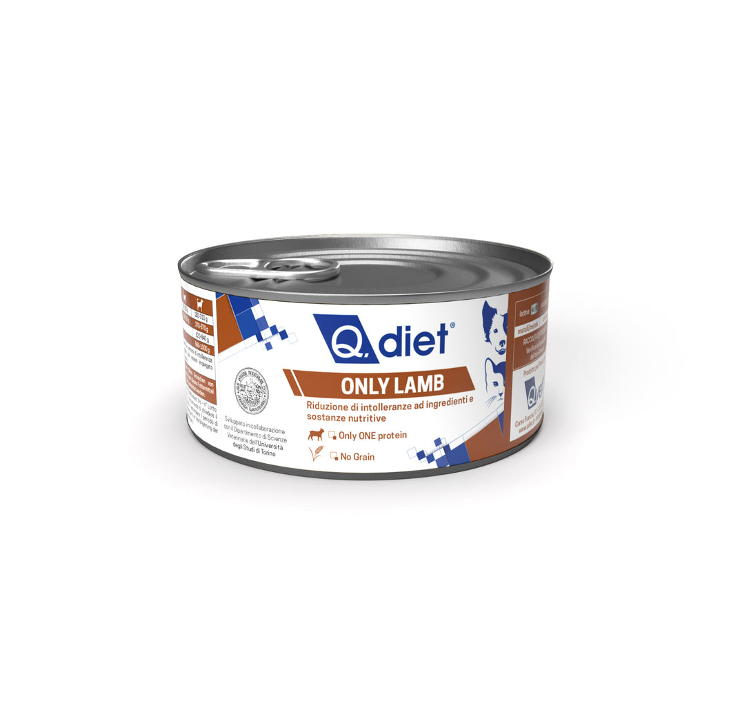 Q.diet Only Lamb 150gr Lattina conf 12 pz